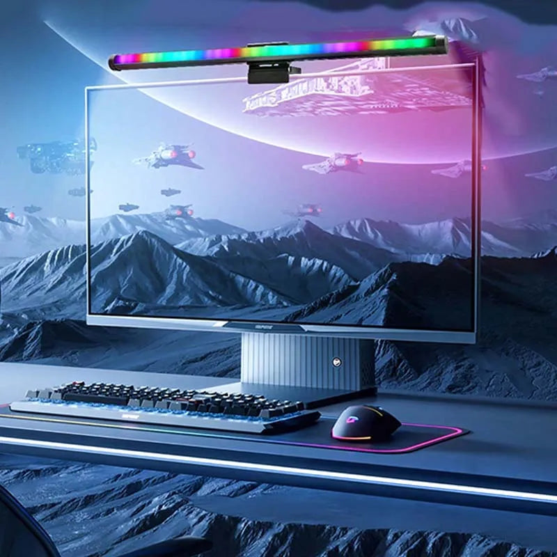 RGB Monitor Light Bar Computer Screen Hanging Lights Atmosphere Table Lamp Reading Night Lights Gaming Monitor Dimming Lights