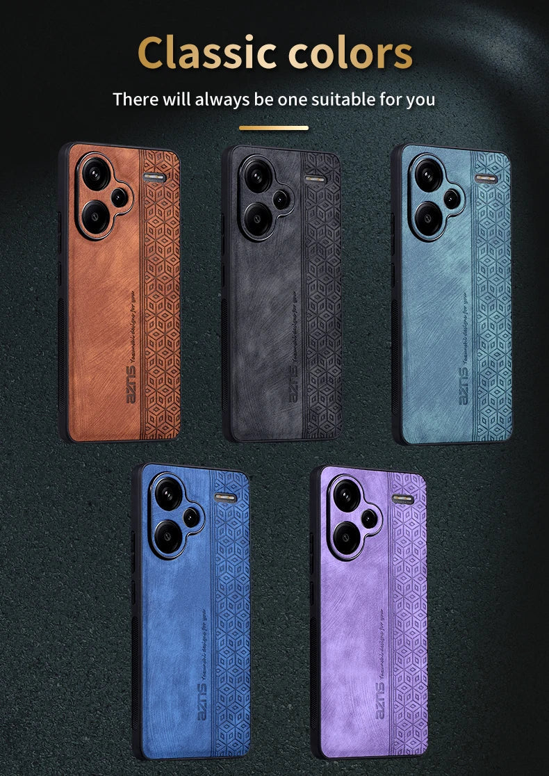 For Xiaomi Redmi Note 13 Pro Plus Чехол для back cover Skin Feel Shockproof Leather Case Soft Funda For Redmi Note 13 Pro Plus