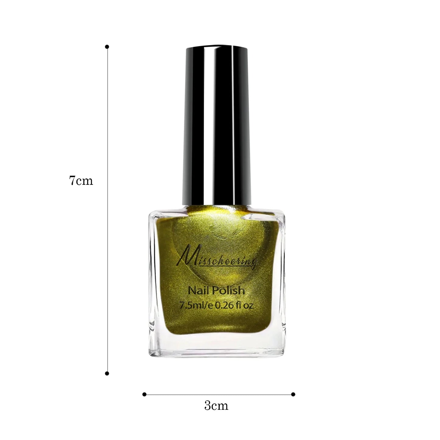 12 colors 7.5ml metal mirror nail polish semi-permanent topcoat nail polish LED gel varnish suitable for girls diy nail charm