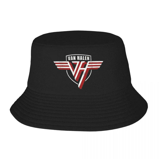 Beach Hatwear Van Halen Merch Bucket Hats Street Teen Sun Hat Rock Band Edward VH Hat Lightweight Fisherman Hats Outdoor - Premium  from Lizard Vigilante - Just $23.99! Shop now at Lizard Vigilante