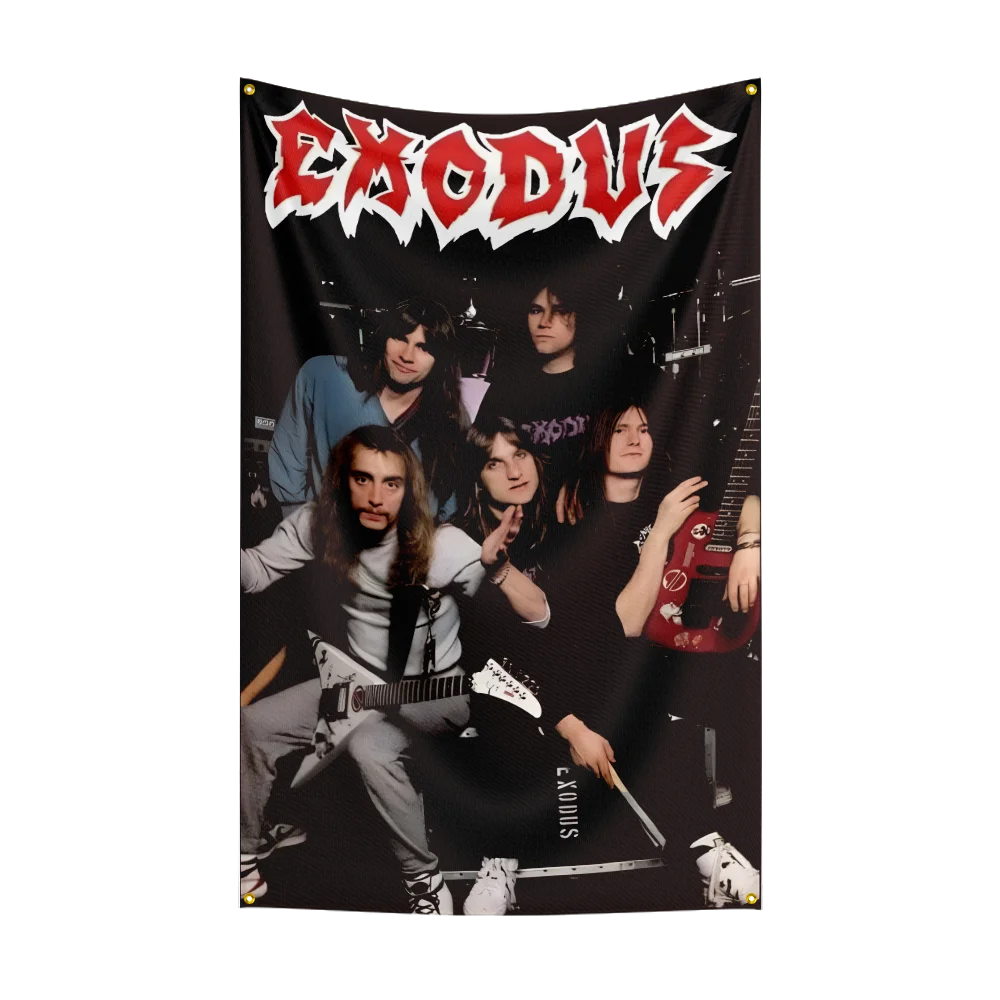 3x5 Ft Exodus Thrash Metal Rock Band Flag – Polyester Digital Printing Banner for Bedroom Wall Art & Outdoor Tapestry Decoration - Premium flag from Lizard Vigilante - Just $17.99! Shop now at Lizard Vigilante