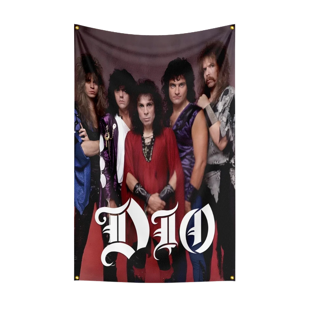 DIO Rock Band Flag 3x5 FT – High-Quality Polyester Digital Printed Banner for Wall Art or Outdoor Decoration - Premium flag from Lizard Vigilante - Just $17.99! Shop now at Lizard Vigilante