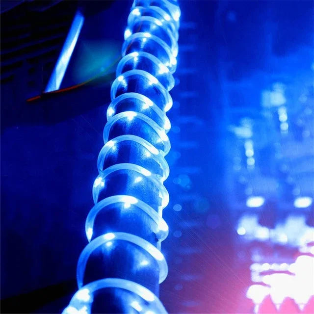 Solar Tube Rope LED Light – Outdoor Garden Christmas Decoration Garland - Premium lighting from Lizard Vigilante - Just $18.99! Shop now at Lizard Vigilante