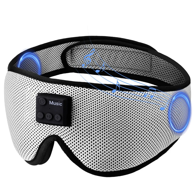 White noise version 3D wireless music sleep headset bluetooth eye mask microphone call manufacturers Dropshipping Christmas Gift - Premium  from Lizard Vigilante - Just $37.99! Shop now at Lizard Vigilante