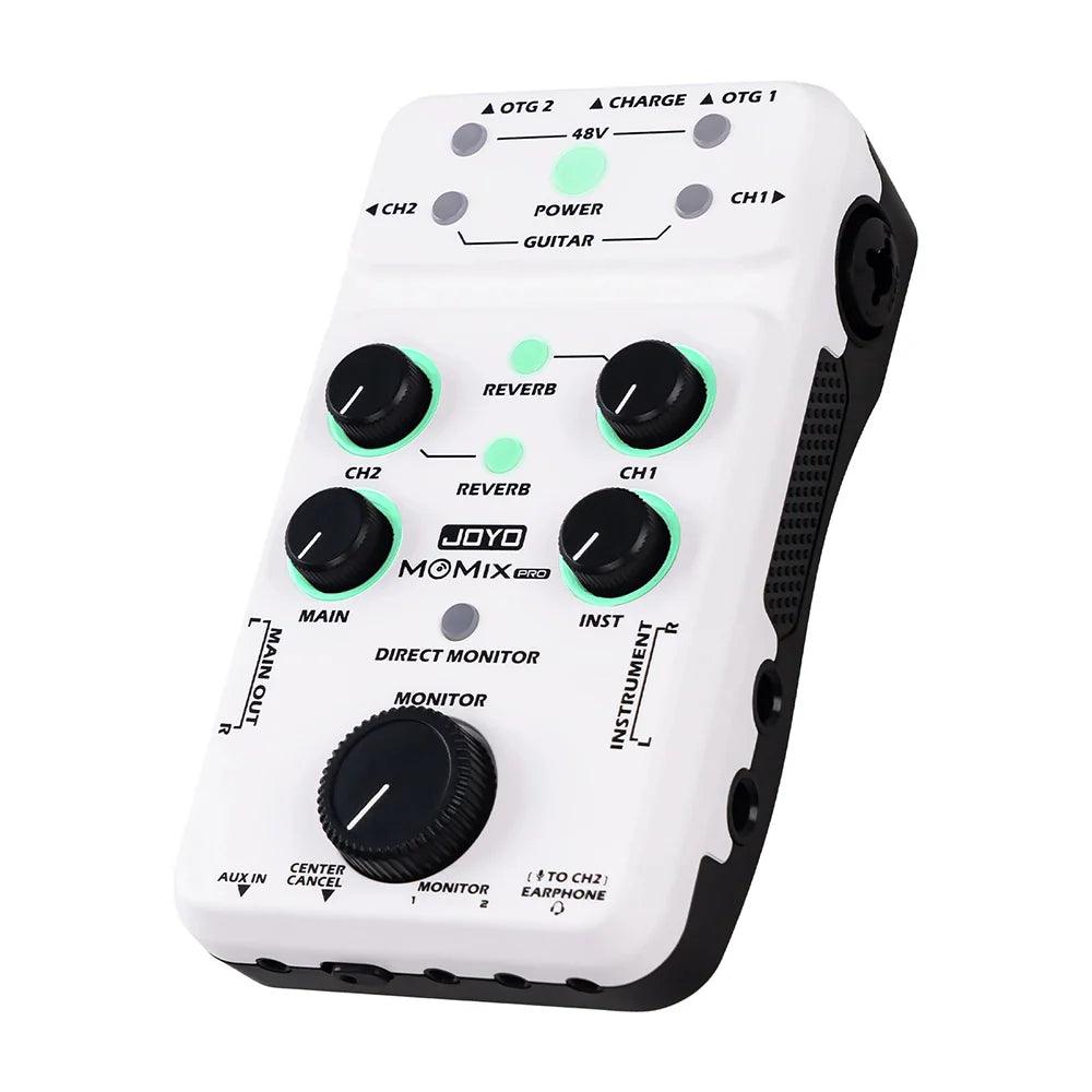 JOYO PRO Portable Sound Card Guitar Microphone Keyboard Recording Live Streaming Audio-to-Video Sync Stereo Audio Mixer - Lizard Vigilante