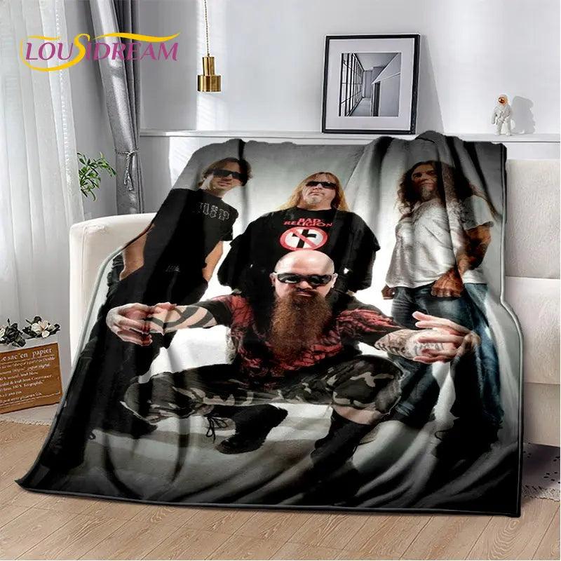 Slayer Heavy Metal Band Soft Plush Blanket,Flannel Blanket Throw Blanket for Living Room Bedroom Bed Sofa Picnic Cover Warm Kids - Lizard Vigilante