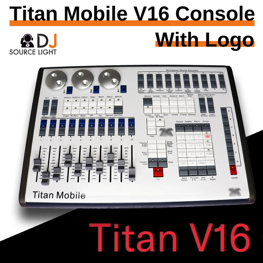 Professional Titan Mobile V16 Version Console Touch Wing on PC Stage Light Controller Tiger DJ Disco Lighting DMX512 Console MA2 - Premium lighting console from Lizard Vigilante - Just $988.88! Shop now at Lizard Vigilante