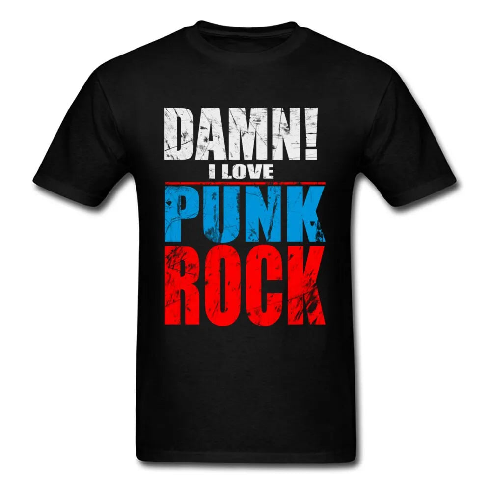 Damn I Love Punk Rock T Shirts Men Tee Shirt Men's - Premium t-shirt from Lizard Vigilante - Just $23.49! Shop now at Lizard Vigilante