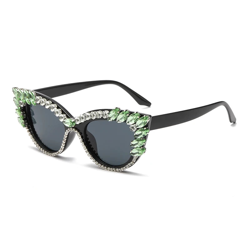 “Diamond Eyes 23241” – Chaos-Cat UV400 Big Gem Sunglasses for Max Drama & Minimal Subtlety | Gradient Polycarbonate Cat Eye Spectacles - Premium shades from dsers - Just $10.99! Shop now at Lizard Vigilante