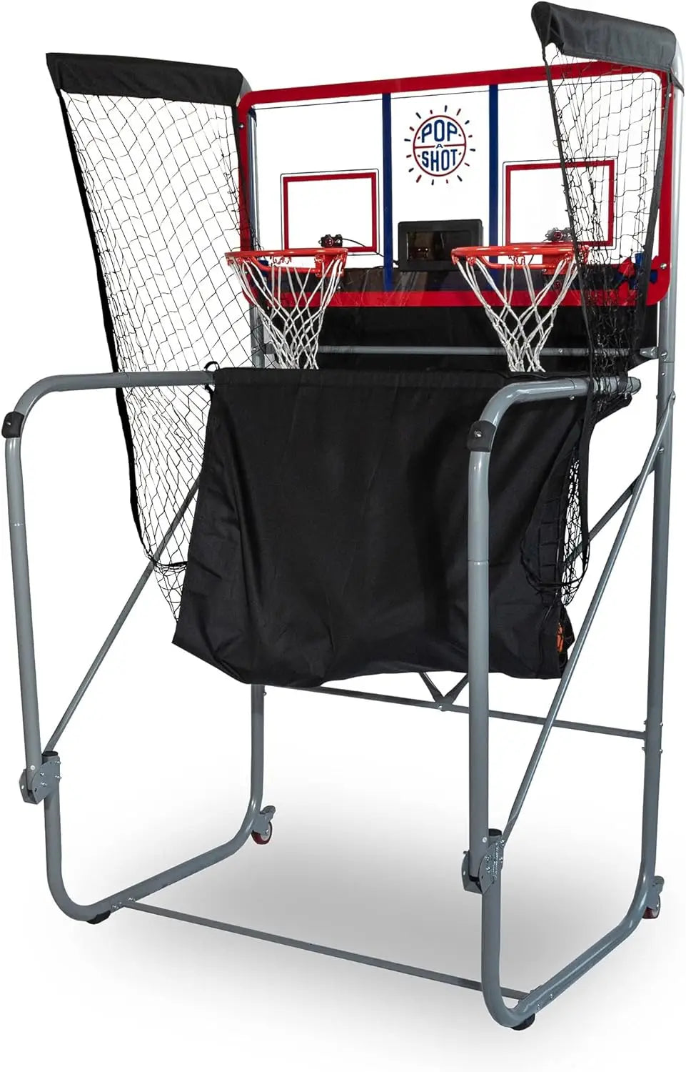 Pop-A-Shot Indoor/Outdoor Dual Shot Arcade Basketball Game – 16 Game Modes, Sensor Scoring, 7 Balls, Foldable, Water-Resistant, UV Coated - Premium arcade game from Lizard Vigilante - Just $399.88! Shop now at Lizard Vigilante