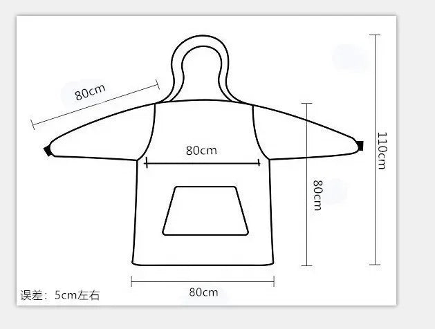 Hoodie Oversized Wearable Blanket Deep Pocket Comfy Sleeves Front Zipper Deluxe Fleece Sweatshirt Blanket Winter Blanket