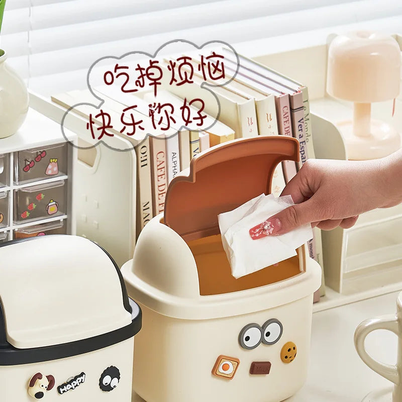 DIY Desktop Trash Can Creative with High Aesthetic Value Car Storage Bin Kitchen and Restaurant Desktop Garbage Disposal