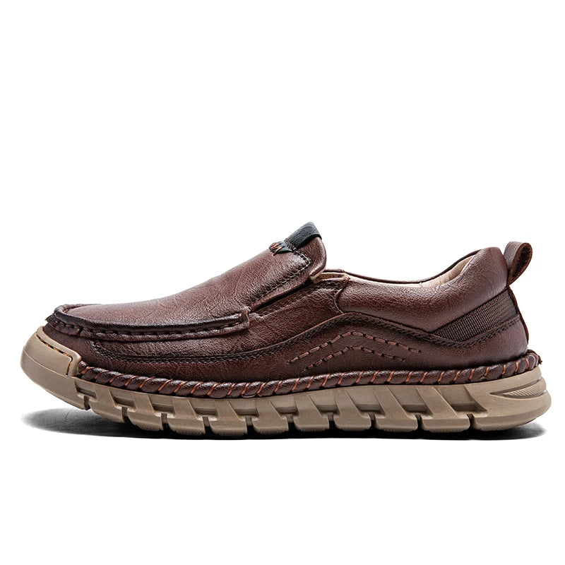 Retro Loafer Genuine Leather Shoes - Classic Comfort & Style for Every Occasion - Premium loafers from Lizard Vigilante - Just $51.08! Shop now at Lizard Vigilante