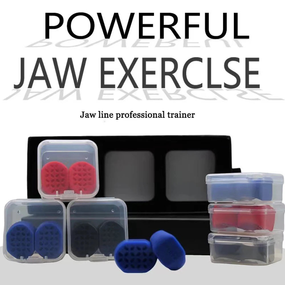 Jaw Line Exerciser Ball 2pcs 40/50/60LBS Jaw Line Trainer Facial Muscle Trainer Jawline Chew Ball Training Face Lifting Trainer - Premium  from Lizard Vigilante - Just $17.99! Shop now at Lizard Vigilante