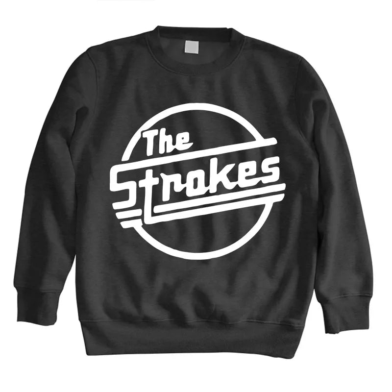 Men’s O-Neck Sweatshirt – The Strokes Indie Rock Band Hoodie - Premium hoodies from dsers - Just $42.88! Shop now at Lizard Vigilante