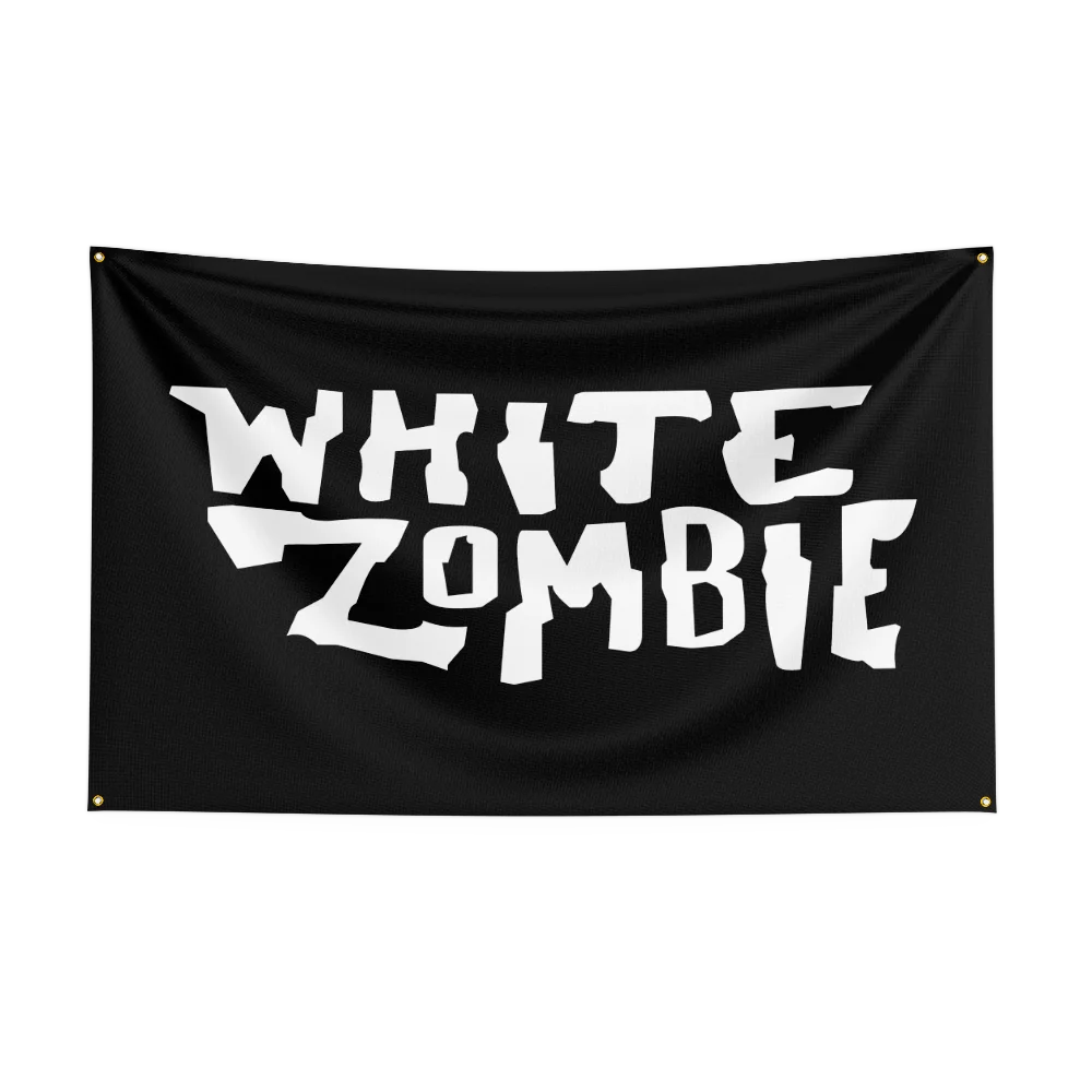 3x5 Ft Heavy Metal Rock Band WHITE Zombies Flag – Polyester Digital Printing Banner for Bedroom Wall Art & Outdoor Tapestry Decoration - Premium banner from Lizard Vigilante - Just $17.99! Shop now at Lizard Vigilante