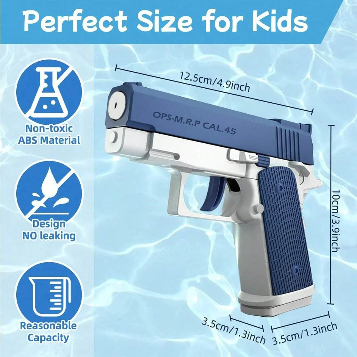 M1911 Water Blaster Pistol Toy - Realistic Squirt Gun for Kids and Adults, Perfect for Summer Pool and Beach Games - Premium toy from Lizard Vigilante - Just $4.99! Shop now at Lizard Vigilante