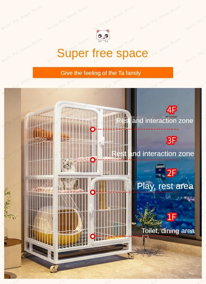 Cathedral of Chaos — Multi-Level Iron Fortress Cat Villa for Feral Royalty & Streetwise Legends