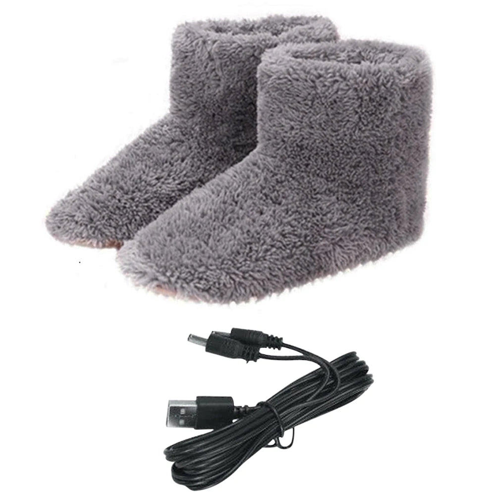 Lizard Vigilante “Molten Sole” Electric Foot Furnace – USB-Heated Double Plush Slippers for Arctic Souls - Premium slippers from dsers - Just $32.99! Shop now at Lizard Vigilante