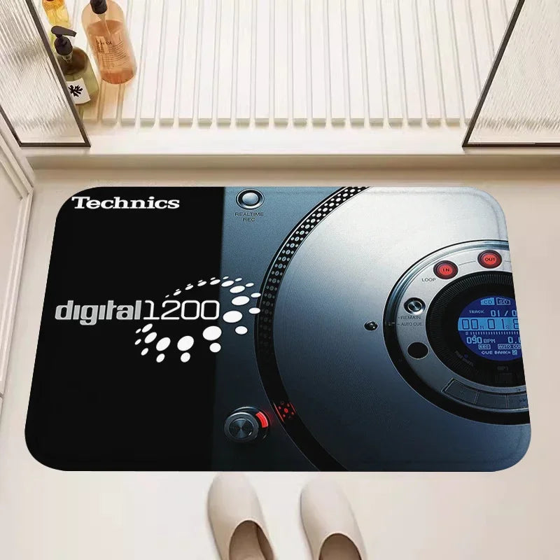 Classic Gramophone Rugs for Living Room Bedroom Kitchen Entry Door Mat Home Decor Area Carpets Personalized Gift Floormats