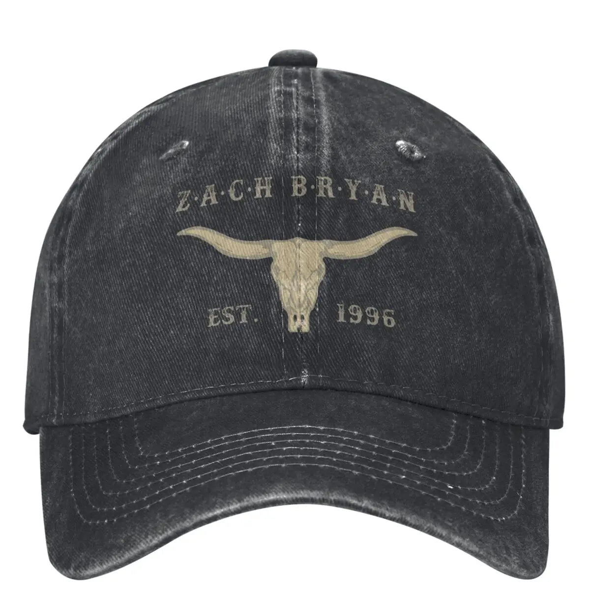 ZB Zach Bryan Bullhead American Heartbreak Tour Baseball Cap – Adjustable Sun Protection Hat for Country Music Fans - Premium hat from Lizard Vigilante - Just $25.88! Shop now at Lizard Vigilante