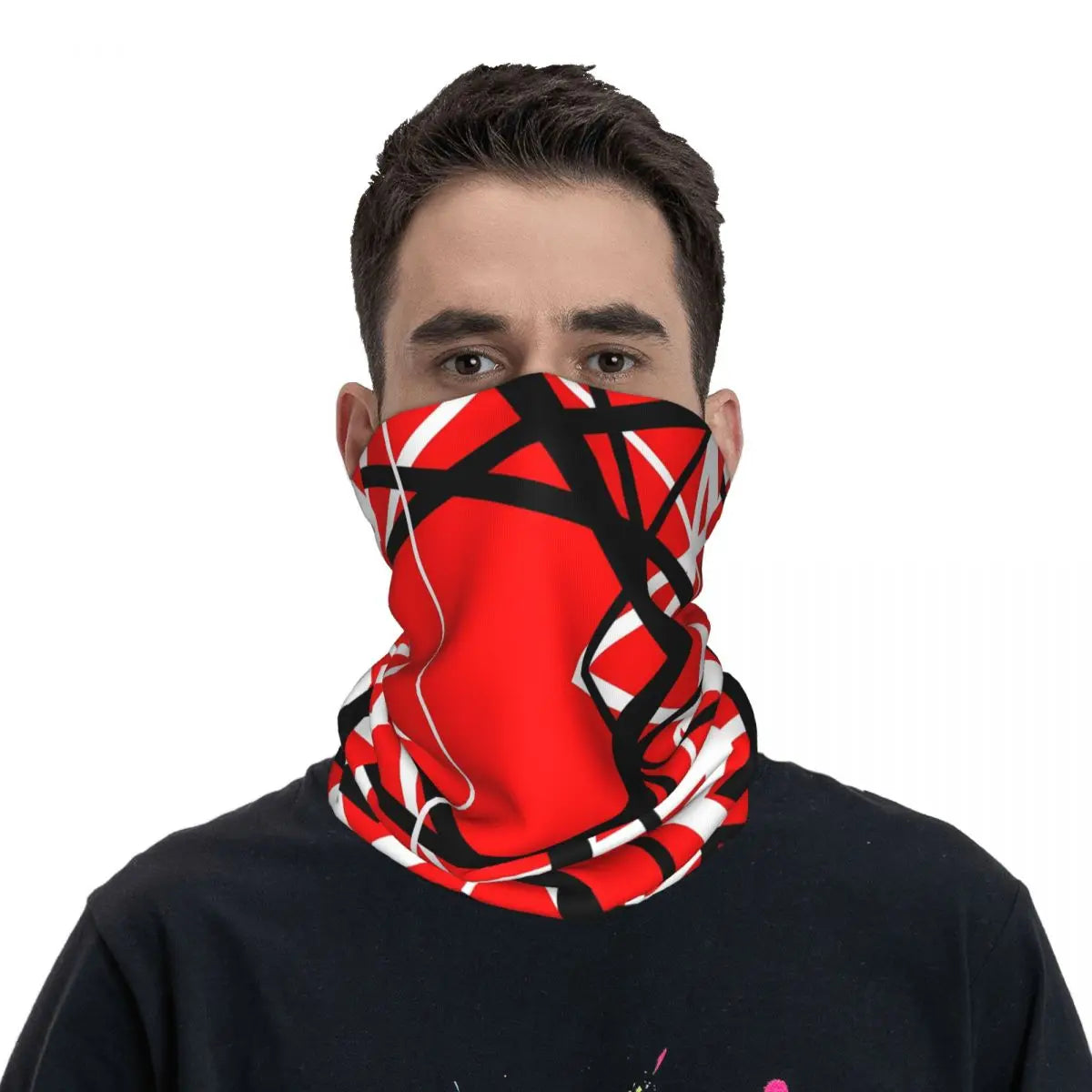 Syntecso Van Halen Fashion Balaclava: Versatile Multi-Functional Scarf - Premium scarf from Lizard Vigilante - Just $17.88! Shop now at Lizard Vigilante