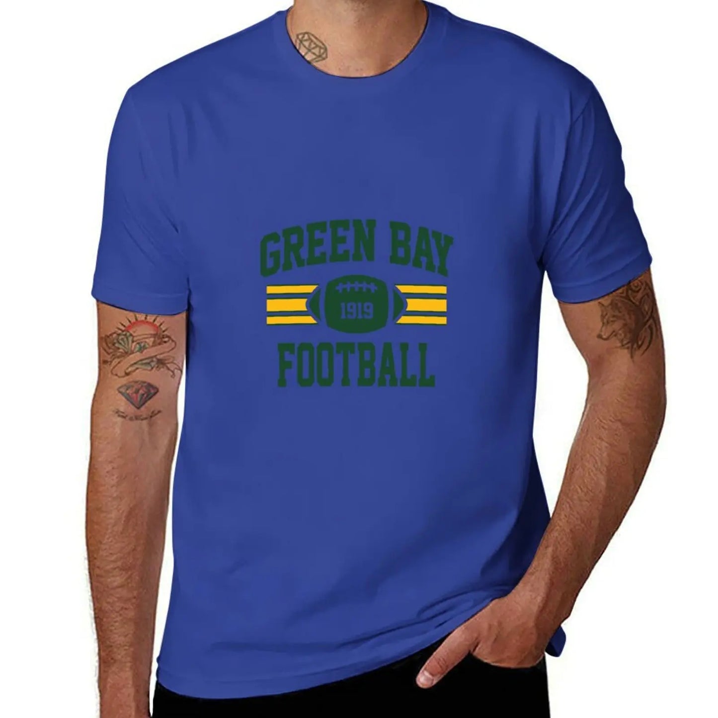 Vintage Green Bay Football Pullover T-Shirt - Athletic Fan Gift - Premium T-Shirt from dsers - Just $24.88! Shop now at Lizard Vigilante