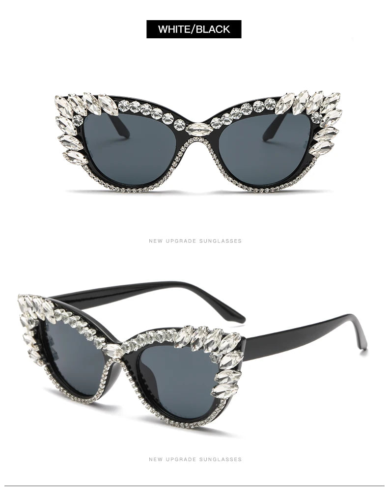 “Diamond Eyes 23241” – Chaos-Cat UV400 Big Gem Sunglasses for Max Drama & Minimal Subtlety | Gradient Polycarbonate Cat Eye Spectacles - Premium shades from dsers - Just $10.99! Shop now at Lizard Vigilante