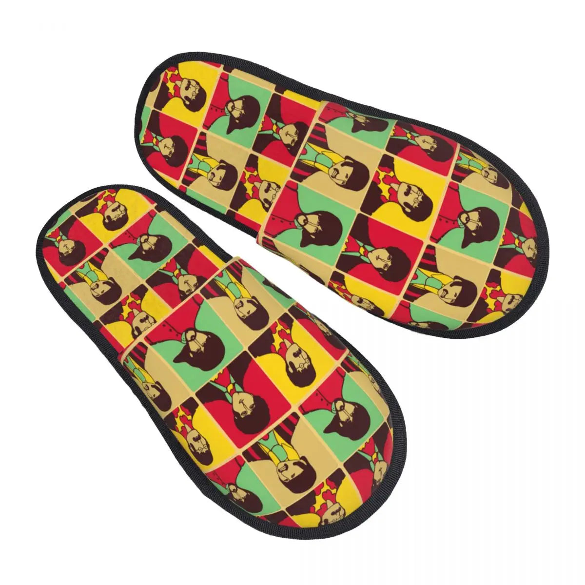 Rock-The-Beatle Memory-Foam Riot Slippers – Warm Faux-Fur House Legends for Rebels