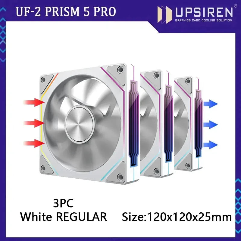 PRISM RIOT UF-2 PRO | 120mm 9-Blade ARGB Metalstorm Fan – Shred Heat, Not Riffs - Premium fan from dsers - Just $17.99! Shop now at Lizard Vigilante
