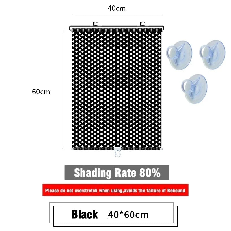 Universal Roller Blinds Suction Cup Sunshade Nail-free Blackout Curtain Car Bedroom Kitchen Office Window Sun-shading Curtains - Premium  from Lizard Vigilante - Just $5.99! Shop now at Lizard Vigilante