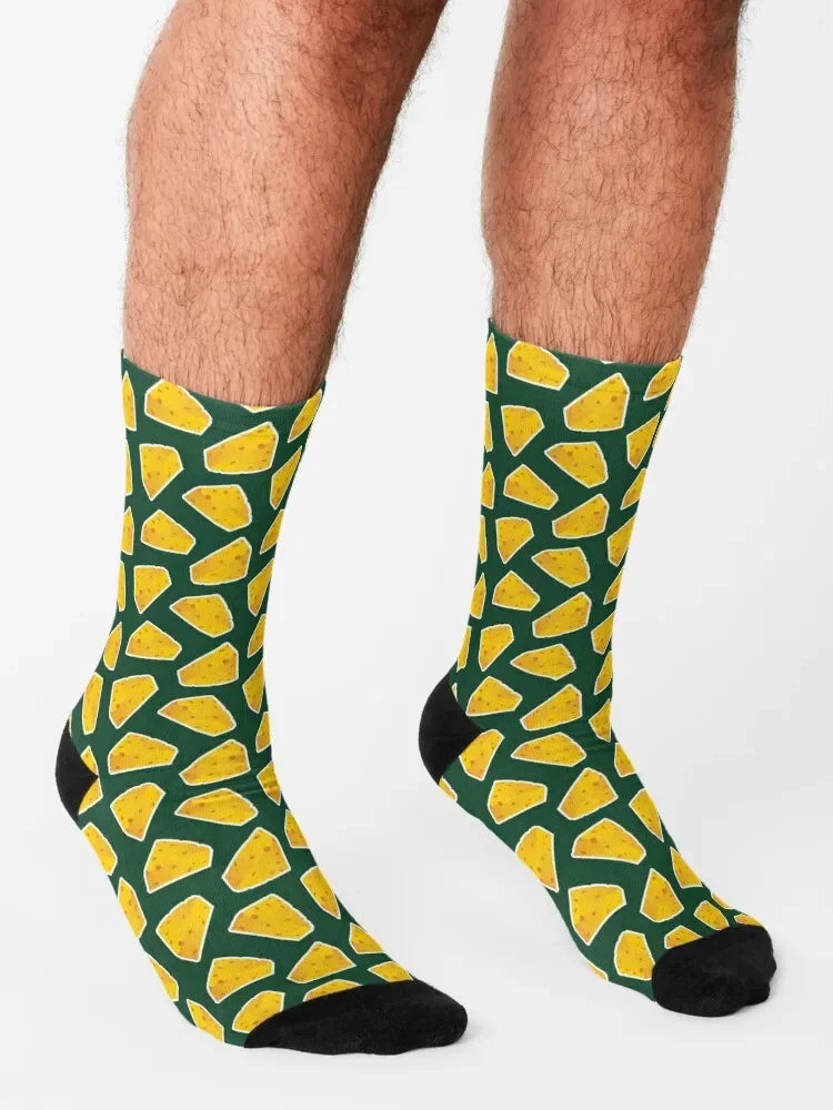 Green Bay Pattern Socks: A Unique and Stylish Statement - Premium socks from Lizard Vigilante - Just $22.99! Shop now at Lizard Vigilante