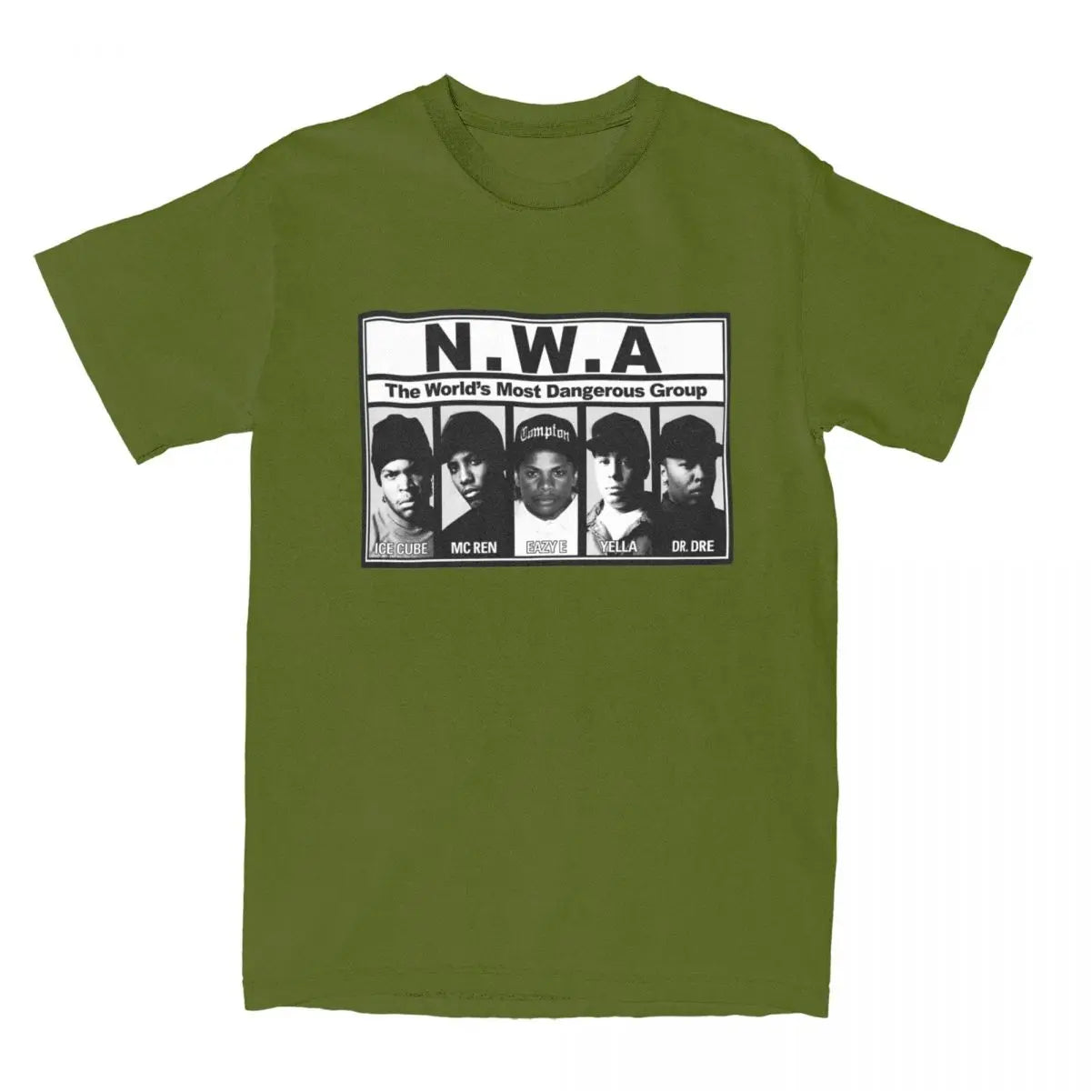 NWA 'Most Dangerous Group' Cotton T-Shirt – Bold Printed Fun Tee for Men and Women - Premium teee from Lizard Vigilante - Just $24.88! Shop now at Lizard Vigilante