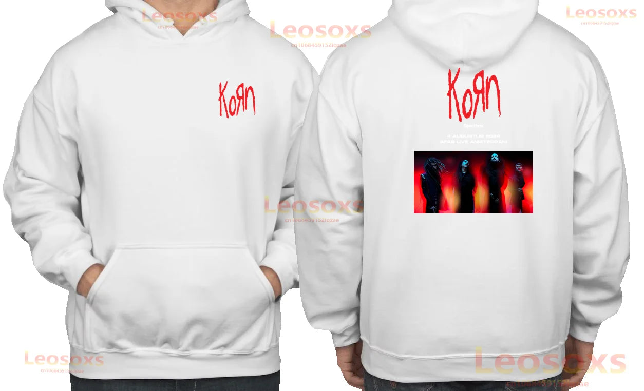 Korn Follow The Leader Walkman Hoodie | Retro Metal Goth Band Graphic Sweatshirt | Unisex Polyester Long Sleeve - Premium hoodie from Lizard Vigilante - Just $43.88! Shop now at Lizard Vigilante