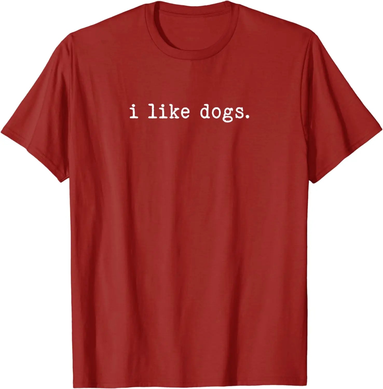 I Like Dogs Simple Minimalist Design Funny Graphic T-Shirt - Lizard Vigilante