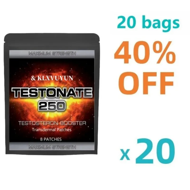 Muscle Building Extreme Testosterone Booster Transdermal Patches with Vitamin B6 – Anabolic Supplement for Men – 8 Patches (Made in USA) - Premium t boost from Lizard Vigilante - Just $18.99! Shop now at Lizard Vigilante