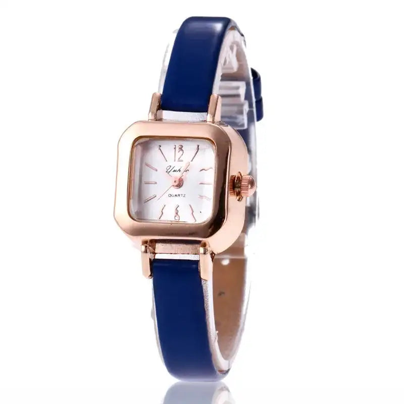 Women Watch Small Square Dial Thin Leather Strap Ladies Wristwatch Elegant Female Watches Casual Relogios Feminino Reloj