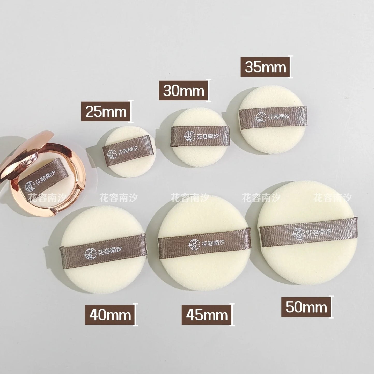 Small Flocking Mini Replacement Puff Loose Powder Foundation Puff