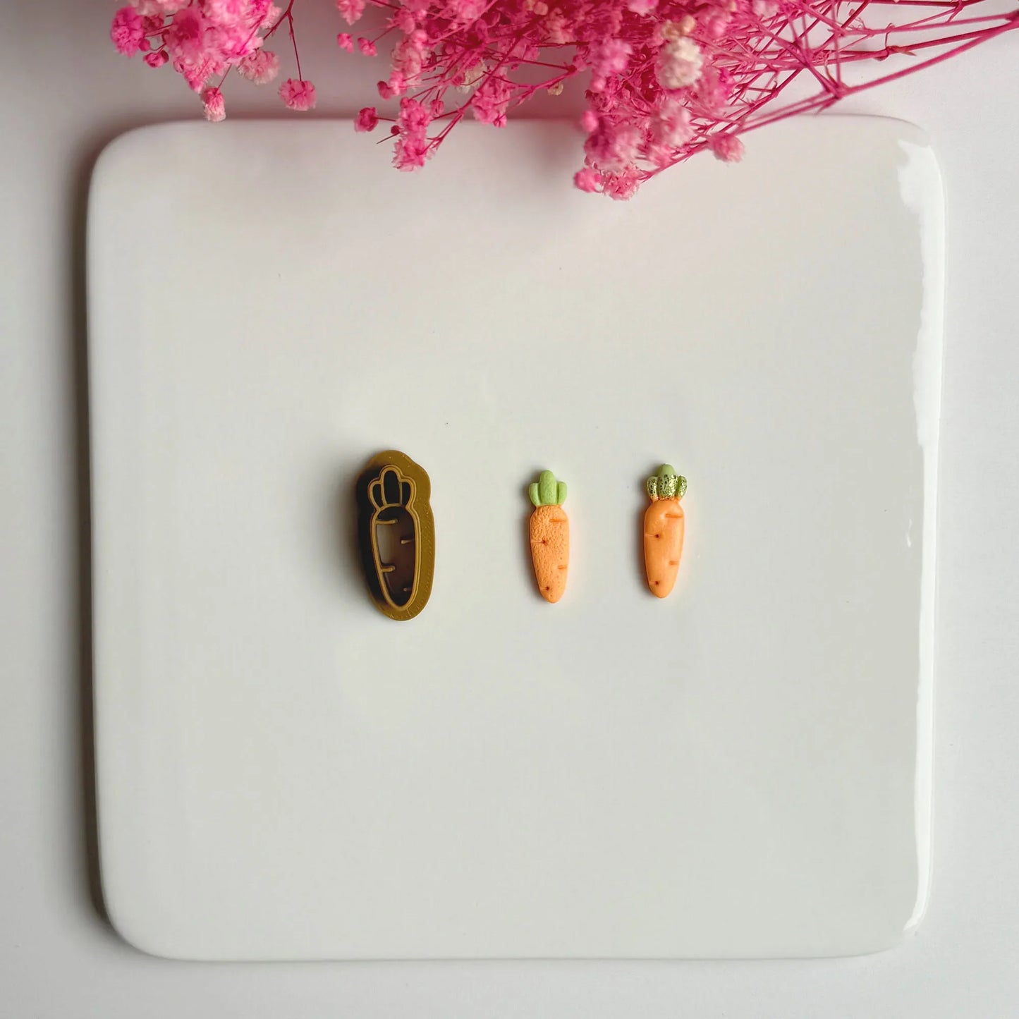 Easter Series Cute Cartoon Rabbit Carrot Shape Polymer Clay Cutters For DIY Earrings Jewelry Makings Embossing Cutting Die