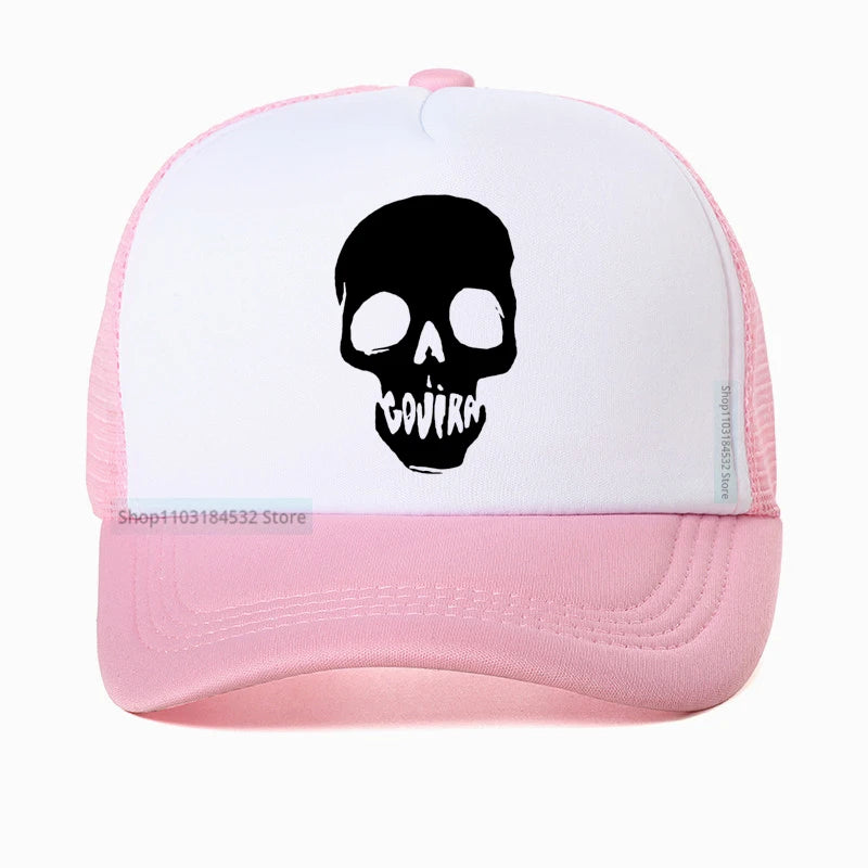 Gojira Baseball Cap Metal Rock Hat Summer Cotton Mesh Trucker Caps Gojira Band Hats French Heavy Metal Band Skull Cap - Premium hat from Lizard Vigilante - Just $18.99! Shop now at Lizard Vigilante