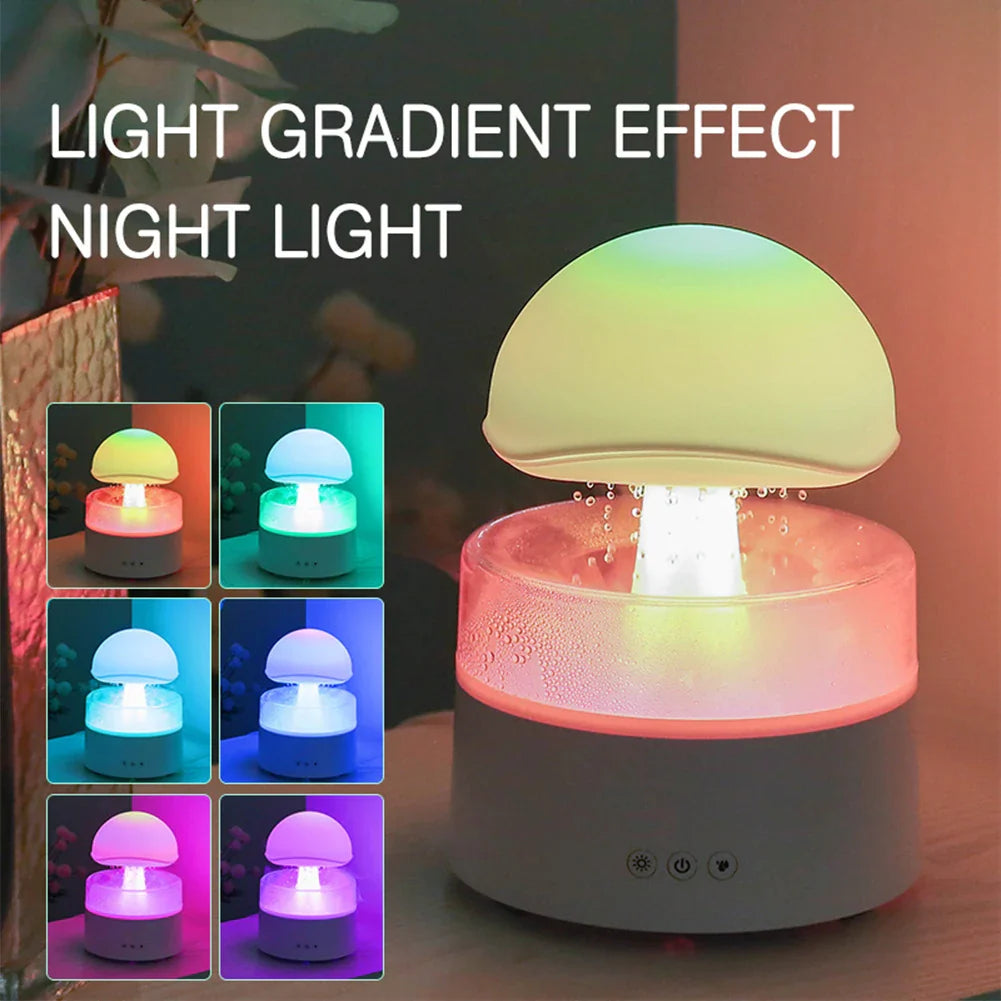 Mi Mushroom Air Humidifier Wireless Fragrance Diffuser Bedroom Essential Oils Diffuser Rain Cloud Night Light Home Appliance