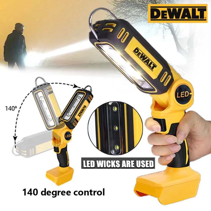 Dewalt 20V Battery-Powered Outdoor LED Work Light – Portable Flashlight for Camping, Fishing & Field Adventures - Premium work light from Lizard Vigilante - Just $64.99! Shop now at Lizard Vigilante