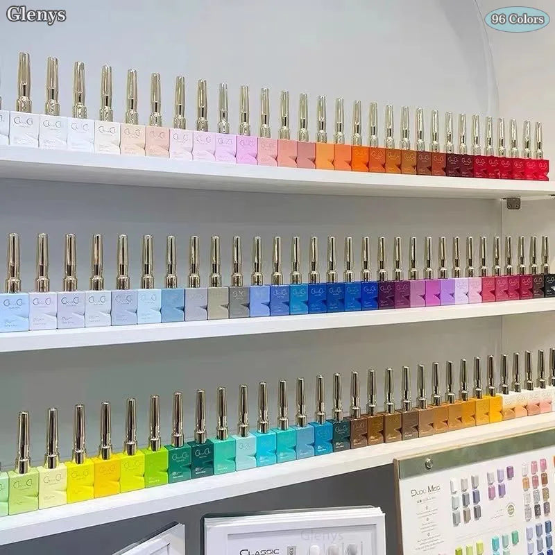 Glenys Painted Ya 96 Color nail polish Gel All Seasons Semi Permanent Soaking gel UV LED Nail Salon Nail Art Clearcoat Set 15ml