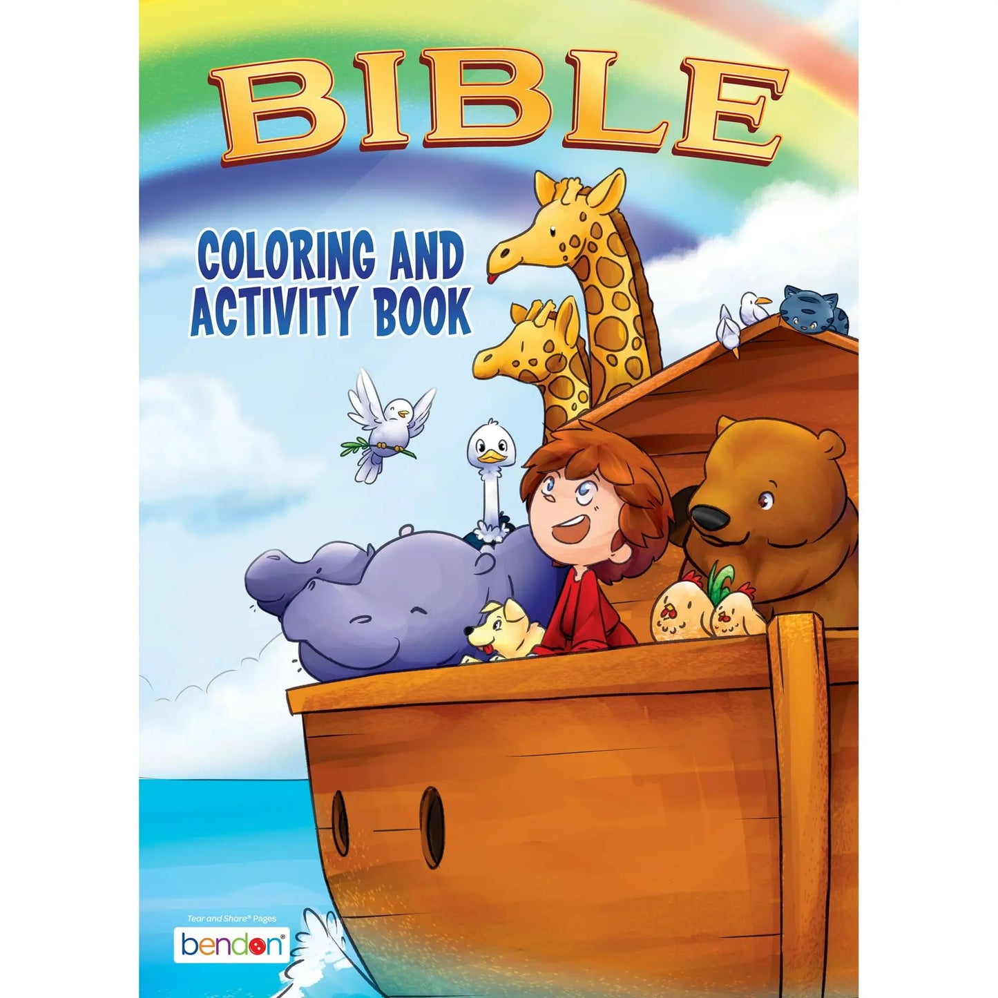 64-Page Bible Coloring and Activity Book for Kids Fun Stories and Puzzles for Early Learning Paperback