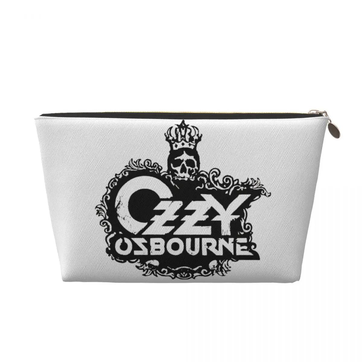 Custom Heavy Metal Rock Ozzy Osbourne Travel Toiletry Bag for Women Makeup Cosmetic Organizer Beauty Storage Dopp Kit - Premium makeup bag from Lizard Vigilante - Just $20.99! Shop now at Lizard Vigilante