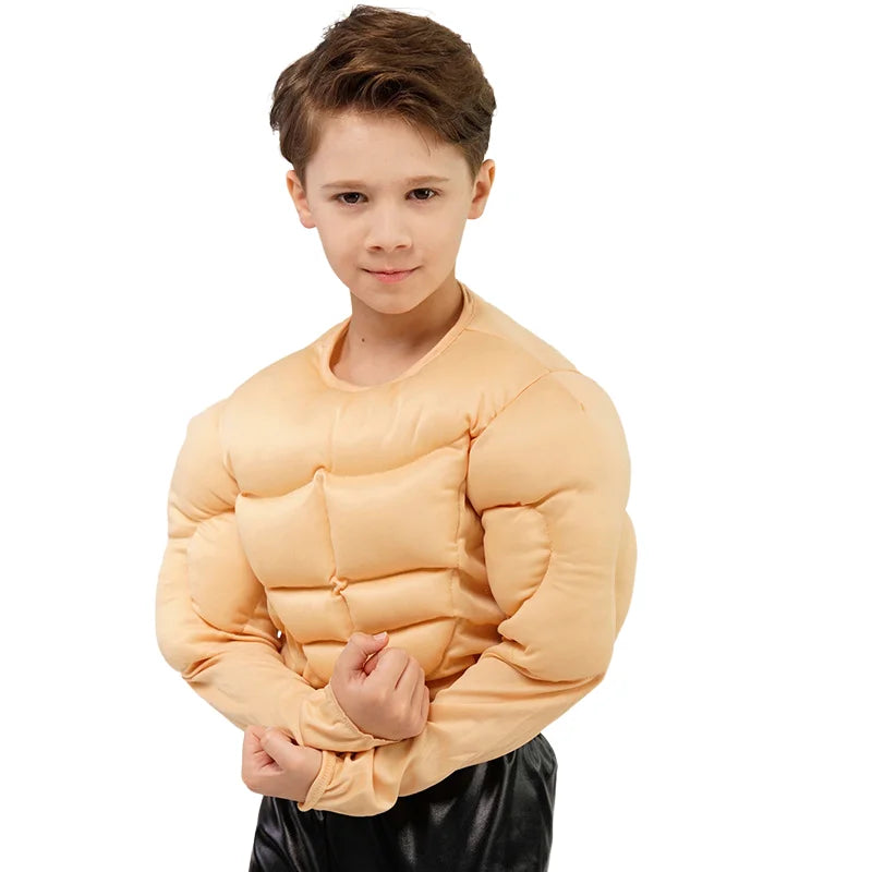 Funny Muscle Men Cosplay Costume for Kids – Halloween Party Suit - Premium Cosplay Costumes from Lizard Vigilante - Just $33.99! Shop now at Lizard Vigilante