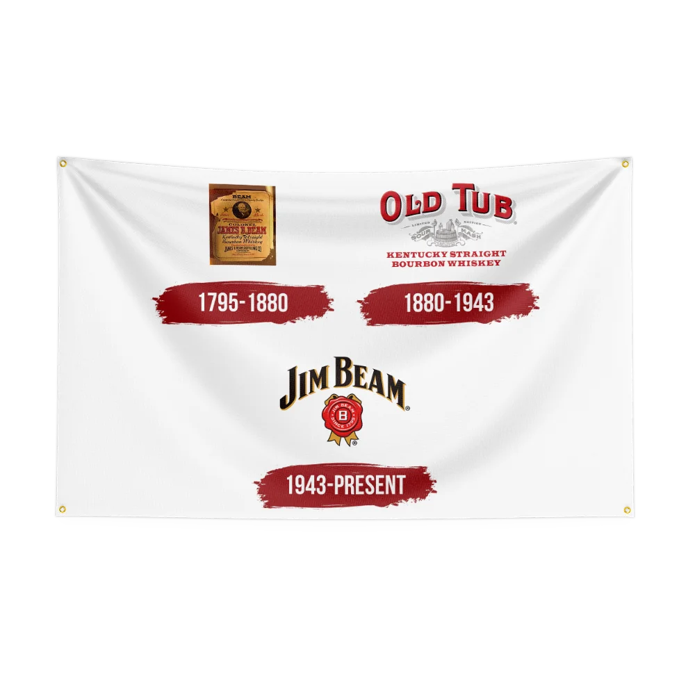 3×5ft Whisky Jim Beams Flag – Polyester Printed Alcohol Wine Banner for Drink, Rum, and Beer Decor - Premium  from Lizard Vigilante - Just $15.99! Shop now at Lizard Vigilante