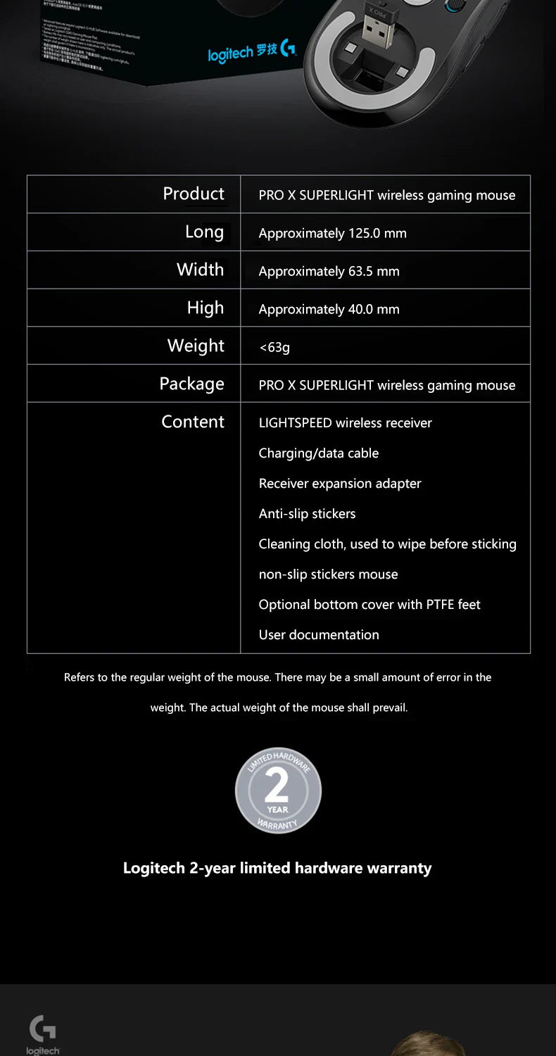 Logitech G PRO X Superlight Wireless Gaming Mouse 16K DPI Sensor Pink Wireless Gaming Mouse 25K HERO Mechanical Gaming Mouse