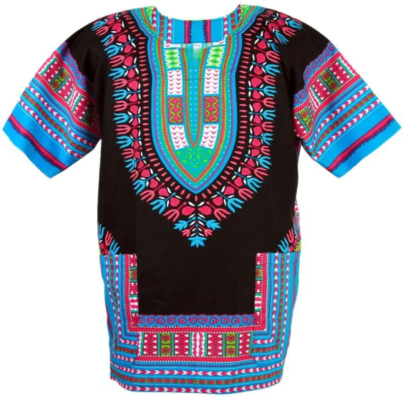 Men's 3D Printed Dashiki Short Sleeved T-shirt Comfortable Oversize Top Men Clothing Streetwear Tees - Premium shirt from Lizard Vigilante - Just $22.99! Shop now at Lizard Vigilante