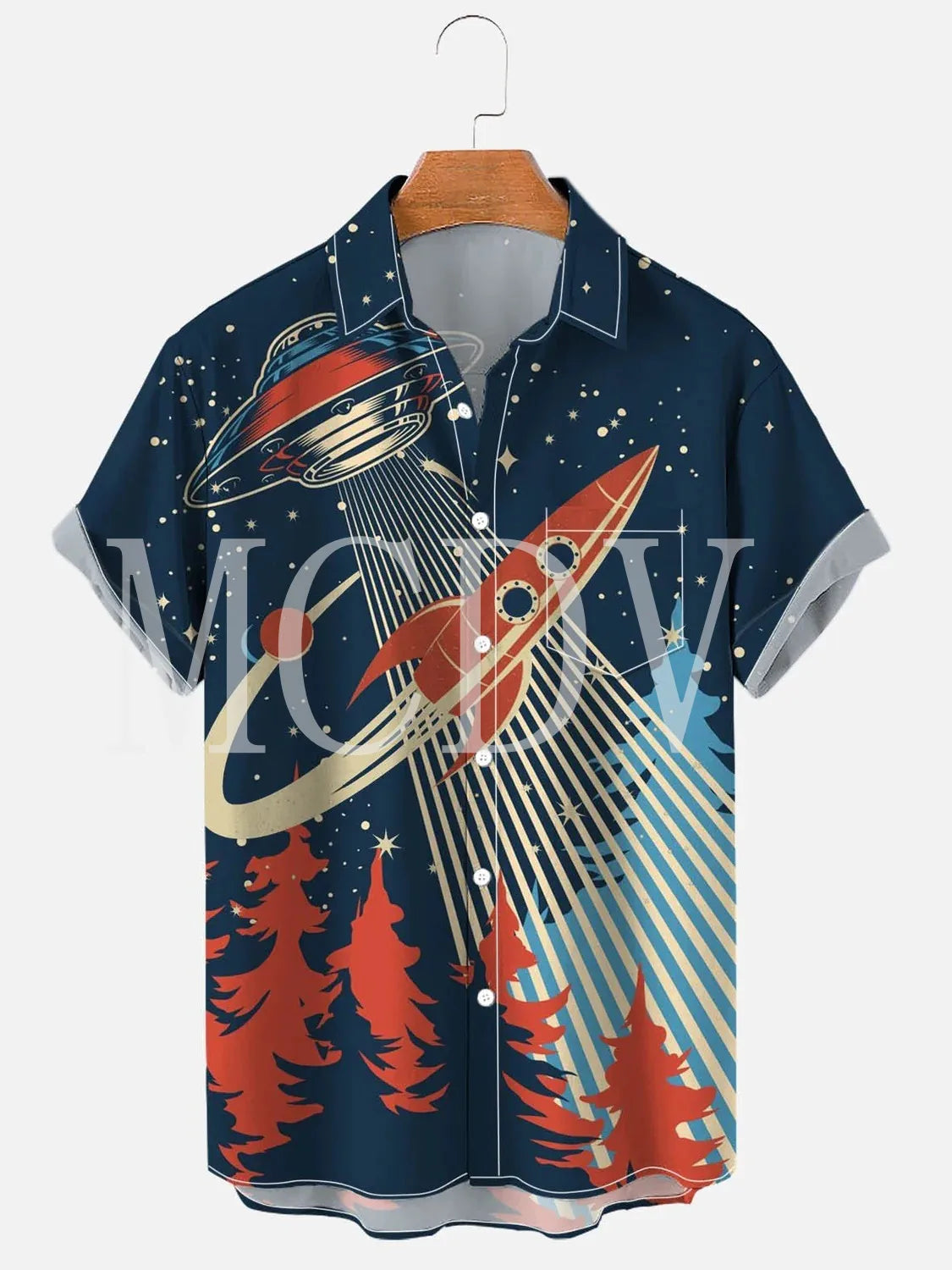 Men's Rockabilly Vintage Rocker Rock N Roll Printed Casual Breathable Short Sleeve Hawaiian Shirt - Premium  from Lizard Vigilante - Just $20.99! Shop now at Lizard Vigilante